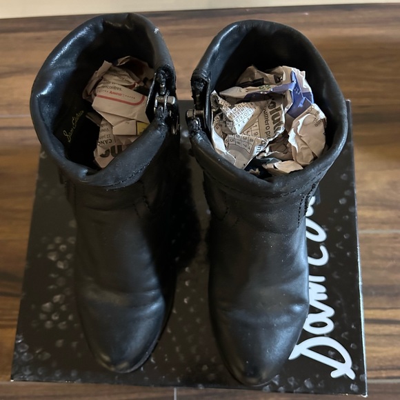 Sam Edelman Fringe Black Ankle Booties - Picture 5 of 6